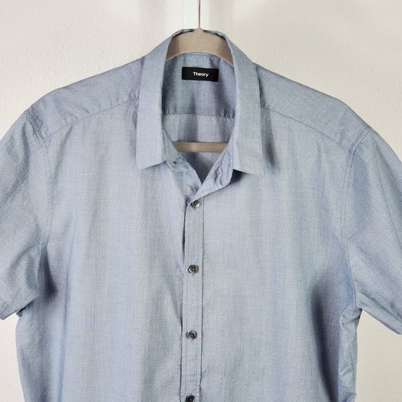 THEORY zack casual shirt gray Sz XL - Picture 2 of 6